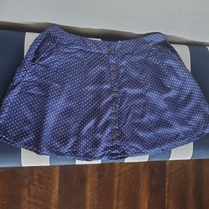 Kimchi Blue Navy Poka Dot Mini Skirt
